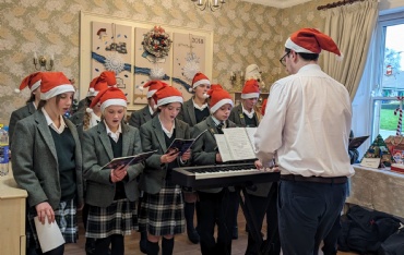 Harmonious Joy - Mowden School Choir Spreads Christmas Cheer at Charlotte Straker Care Home